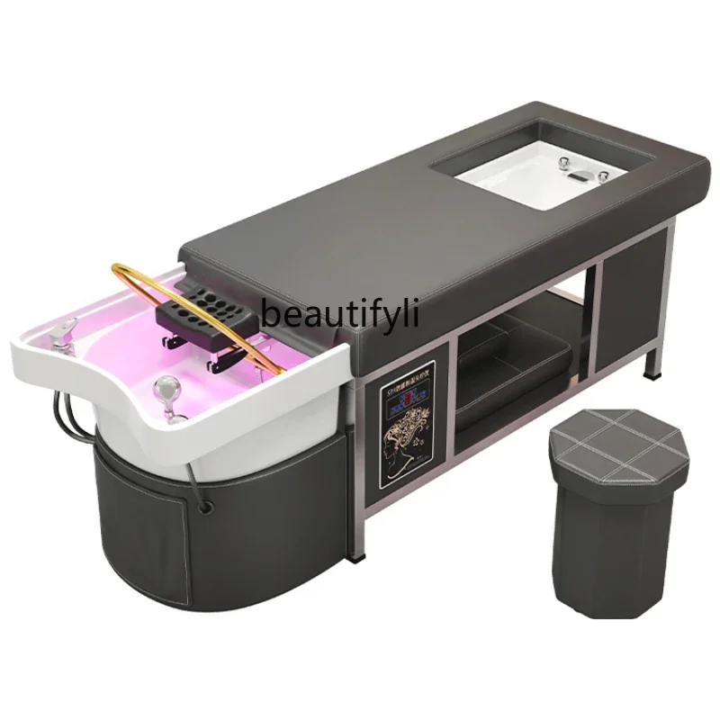 Shampoo Chair Foot Massage Chair Barber Shop Lying Completely Constant Temperature Head Water Circulation