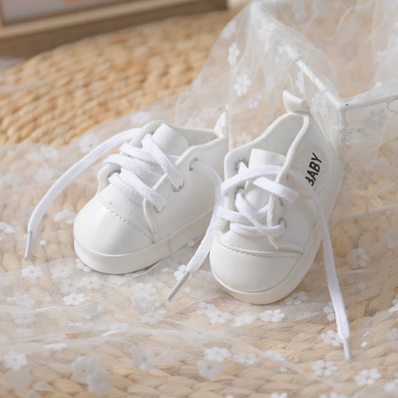Neue 7,5-8 cm Puppe Schuhe für 55 cm Reborn Puppe Spielzeug 22 zoll Baby Puppe Zubehör Nette PU Leder puppen Schuhe Dress Up Mädchen Spielzeug – Detail 6