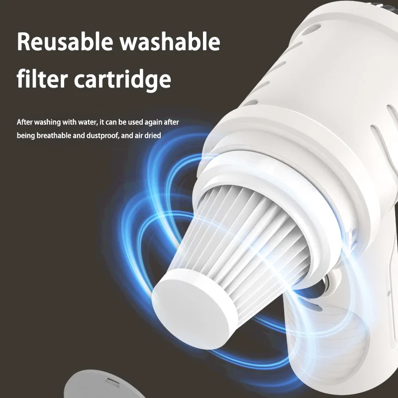 Small Multifunctional Vacuum Cleaner Wireless Charging Suction And Blow Integrated Strong Power Vacuum Cleaner For Car And Home