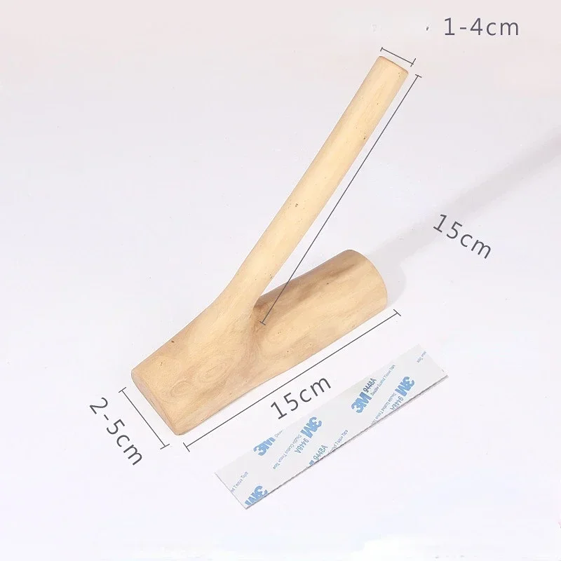 Creative Log Branch Hook Paper Roll Hanger Hole Free Paper Towel Rack Living Room Kitchen Bathroom Wall Hanging Towel Rack