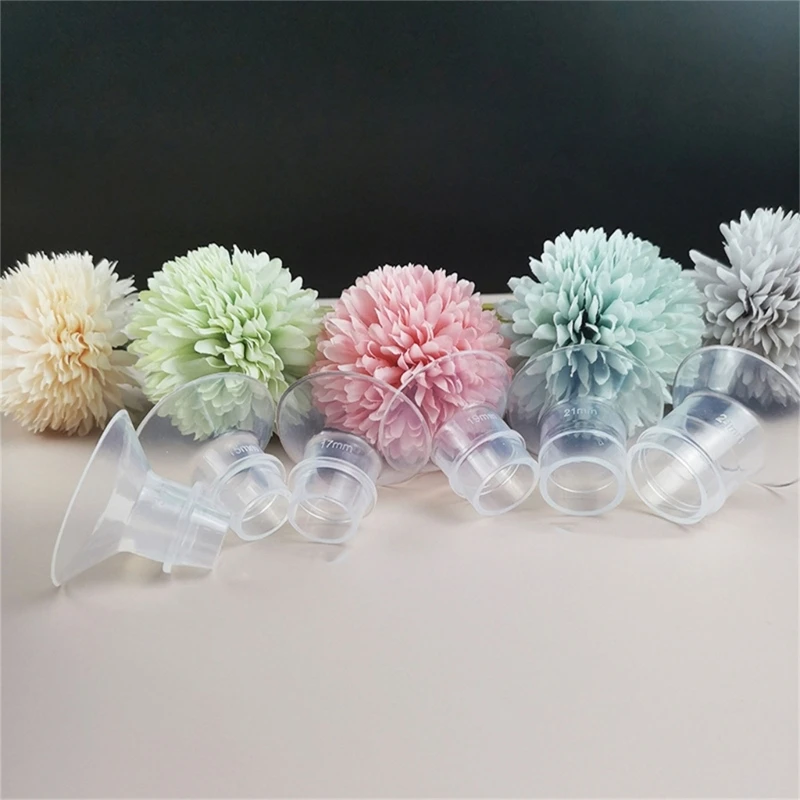 For Small NippleSilicone Flange Inserts for Breast Pumps Electric Breast Pumps Shield Nipple Tunnel Narrow Connector Feeding 5