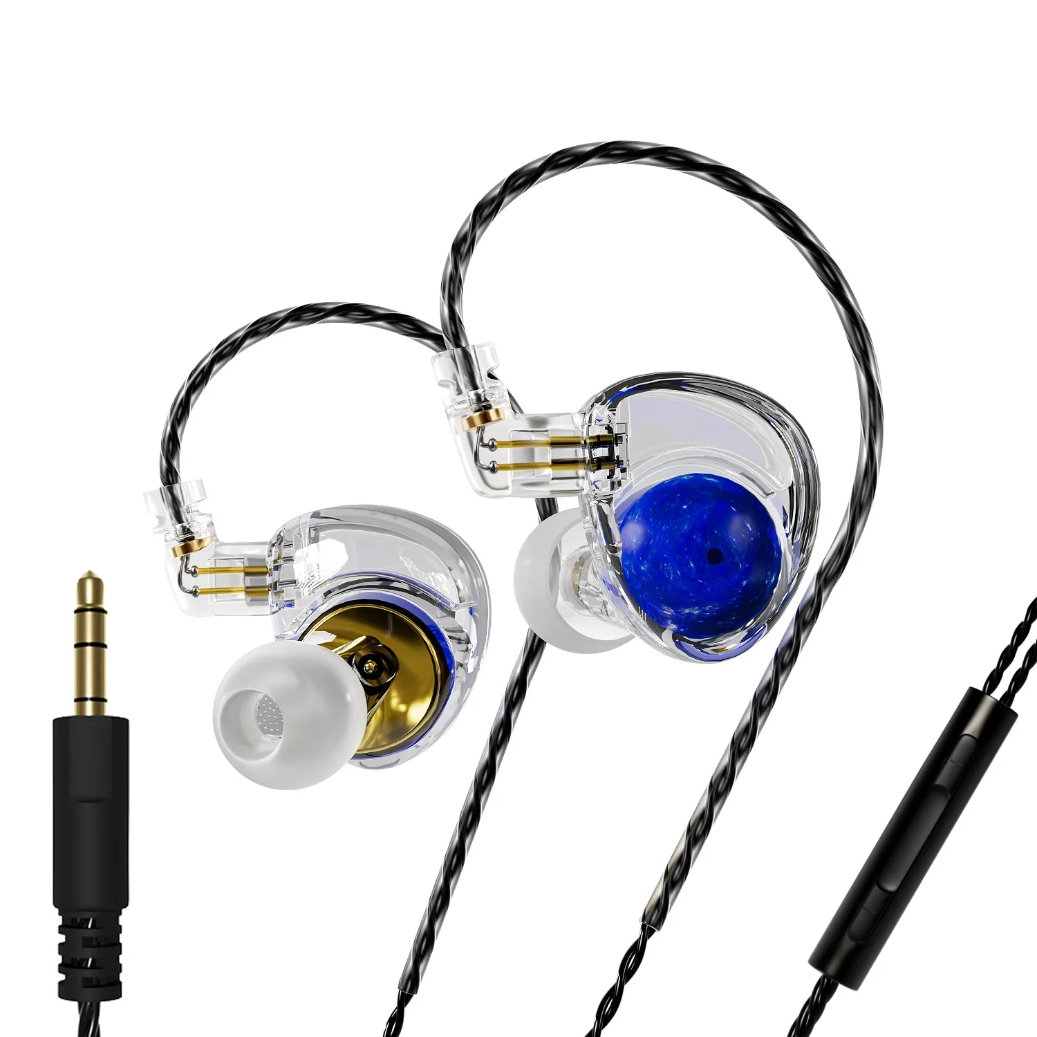 Nd Planet Headphones Dynamic Drive Hifi Earphone Stereo Bass Earbud Dj Music Sport Headsets with Detachable Cable