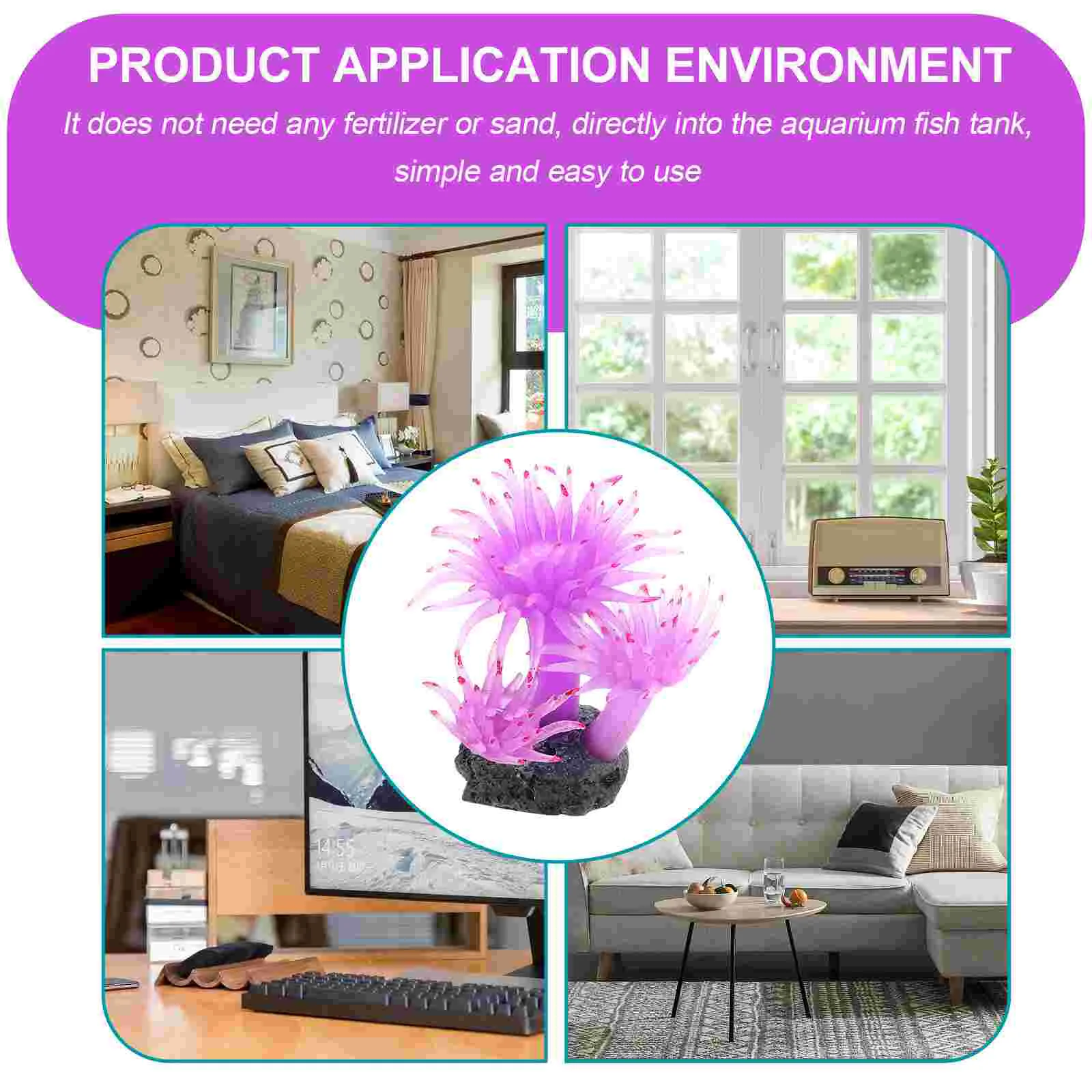 Plastic Coral Plant For Aquarium Decor Fake Plants Fish Tank Landscape Supplies Pet Products Garden Adorn Aquatic