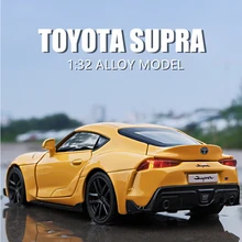 

1:32 Toyota SUPRA Alloy Sports Car Model Diecasts & Toy Metal Vehicles Toy Car Model Simulation Sound Light Childrens Toys Gift