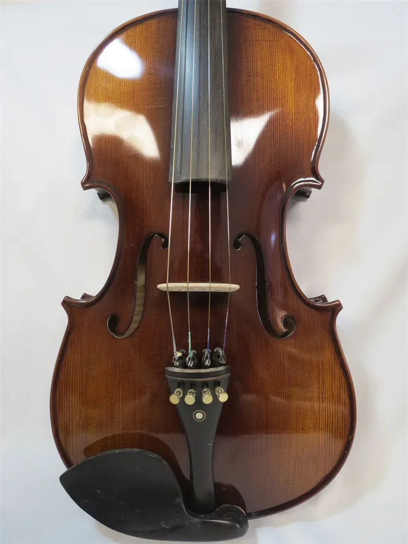 Professione Song Master Viola 16 "Retro Fiammato, Top In Abete Fatto A Mano #14510
