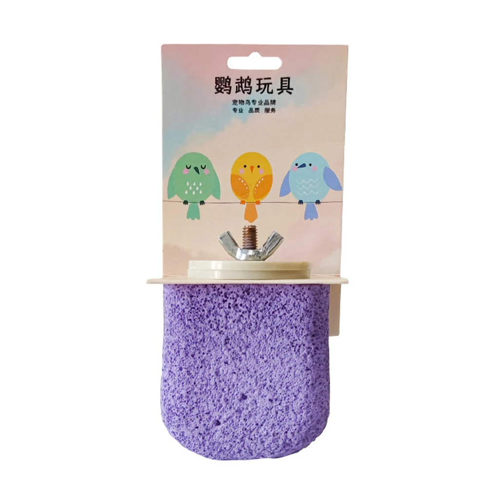 Bird Stand Toy For Parrot Squirrel Hamster Calcium Milk Molar Platform Board Parrot Jumping Platform Grinding Stone Chew Toy parrot toy bird toy bird perch stand