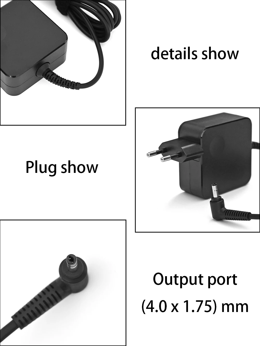 Adaptador de Energia Portátil para Lenovo Ideapad Carregador para Ideapad 100 100s 20v 2.25a 45w 40x17 mm Adl45wcc Adl45wcc - Imagem 4