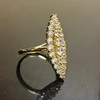 89997-392dbd.jpg Huitan Hyperbole Marquise en forme de couleur or anneaux pour les femmes entièrement pavé éblouissant CZ nouveaux accessoires de bande de mariage à la mode bijoux