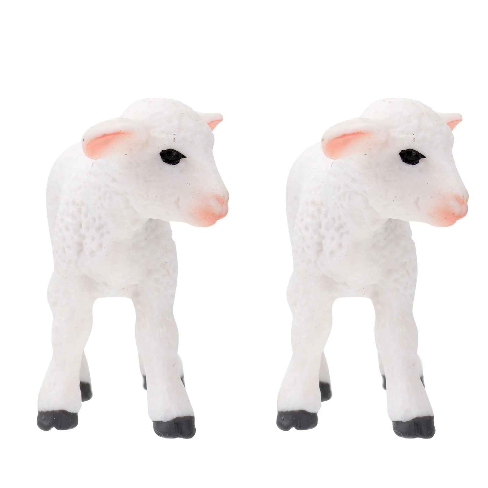 

Lamb Ornament Figurine Decor Shaped Artware Handicrafts Decorative Desktop Ornaments Model Handcrafts Cake Decorations