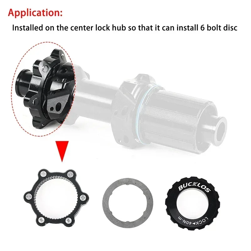 Centerlock Lockring Adapter Bicycle Center Lock Disc Rotor Lock Cover Ring Conve