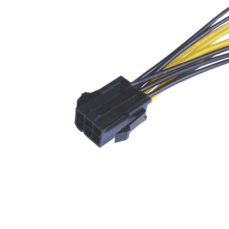 6Pin PCI Express to Dual PCIE 8 (6+2) Pin Power Cable 20cm Motherboard Graphics Card PCI-E GPU Power Data Cable Splitter