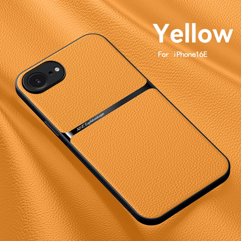 Elegant Leather Magnetic Phone Case - Shockproof and Secure Protective Cover