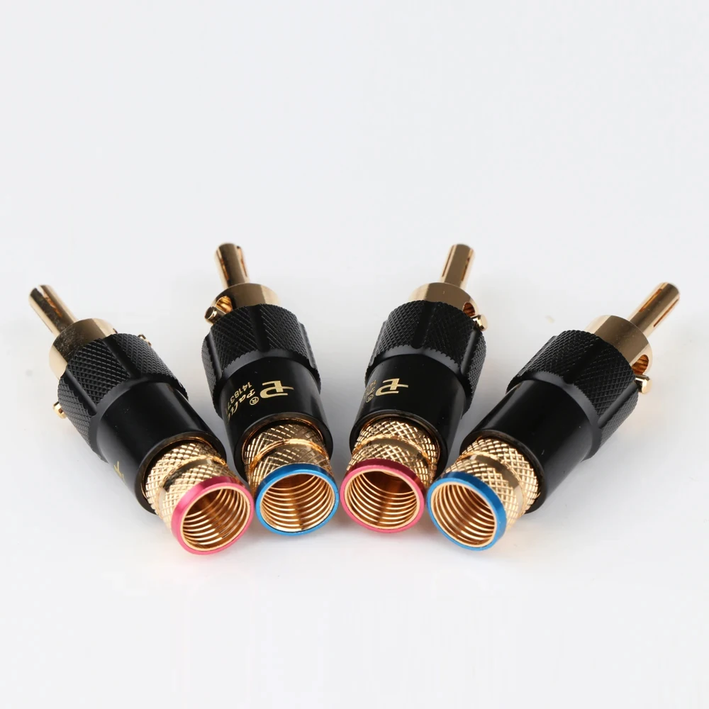 4x Preffair BA1411 오디오 바나나 스피커 플러그 나사 잠금 장치 10mm 케이블 와이어 커넥터