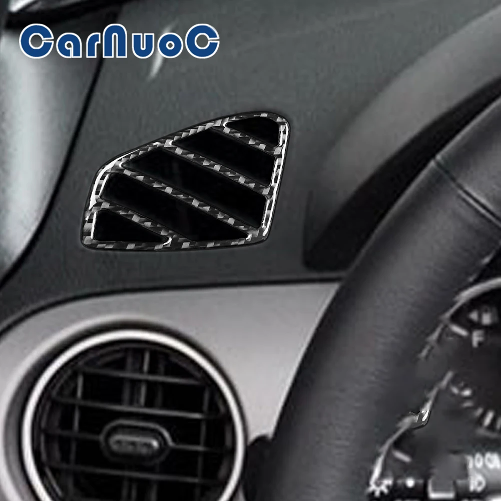 

For Mazda MX-5 Miata 2009-2015 Carbon Fiber Stickers Side Of Instrument Air Vents Decorative Cover Trim Car Interior Accessories