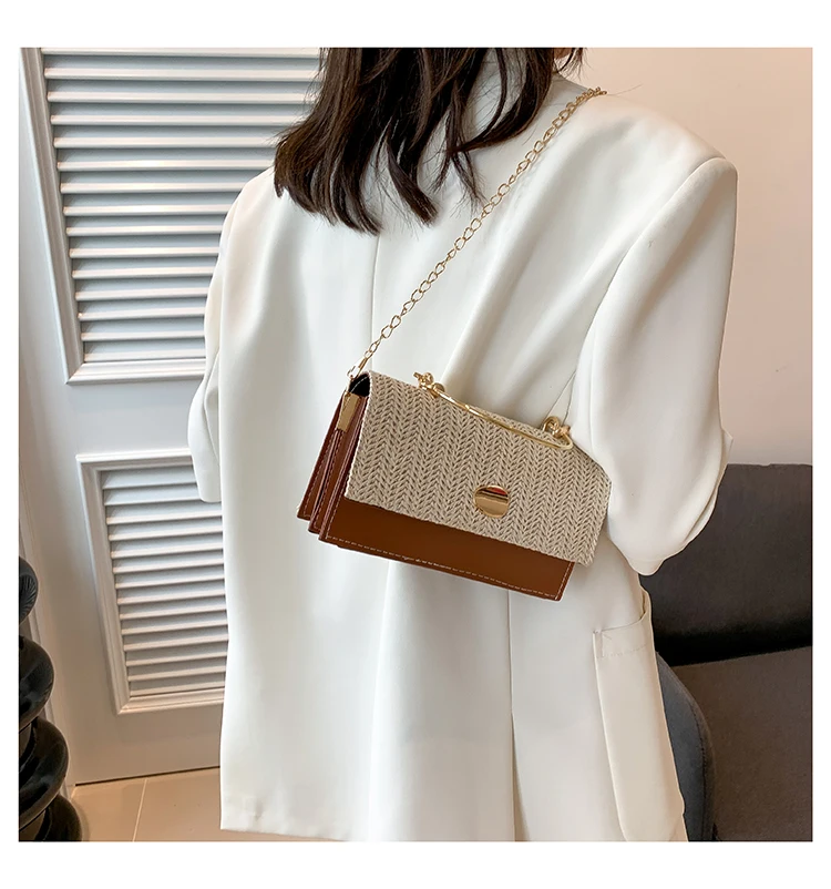 Fashion Pu Hasp Ladies Top-Handle Bags Braid Design 2024 New Brand Shoulder Bags for Women Free Shipping Bolsas Femininas