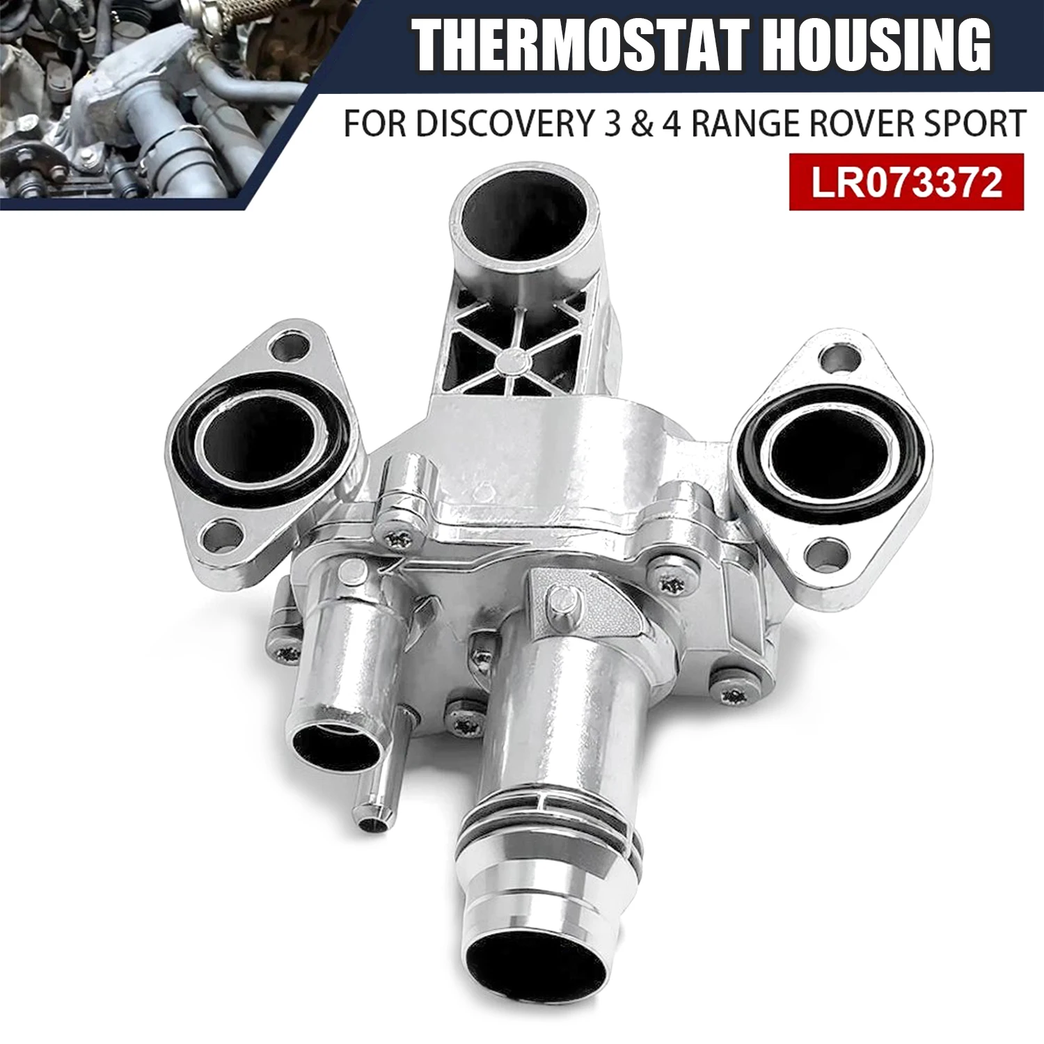 LR073372 OBUDOWA TERMOSTATU DO DISCOVERY 3 & 4 RANGE ROVER SPORT 2.7 3.0 DIESEL