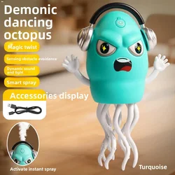 Dancing Octopus Interactive Educational Toy for Kids - Creative Toddler Gift (Spray green)