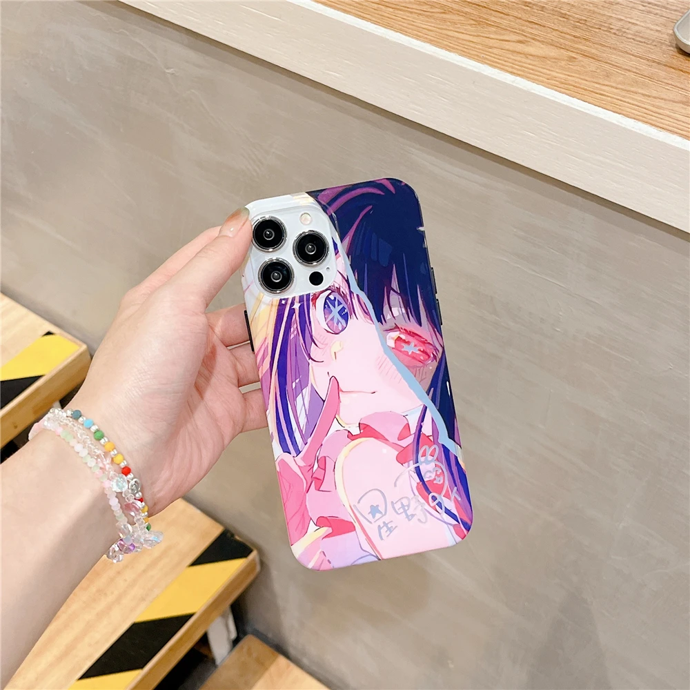 Cute Oshi No Ko Anime Ai Hoshino Phone Case for IPhone 15 14 13 12 Pro MAX  11 X XS Max XR SE2 8 7 15 Plus clear Soft Cover Coque - AliExpress