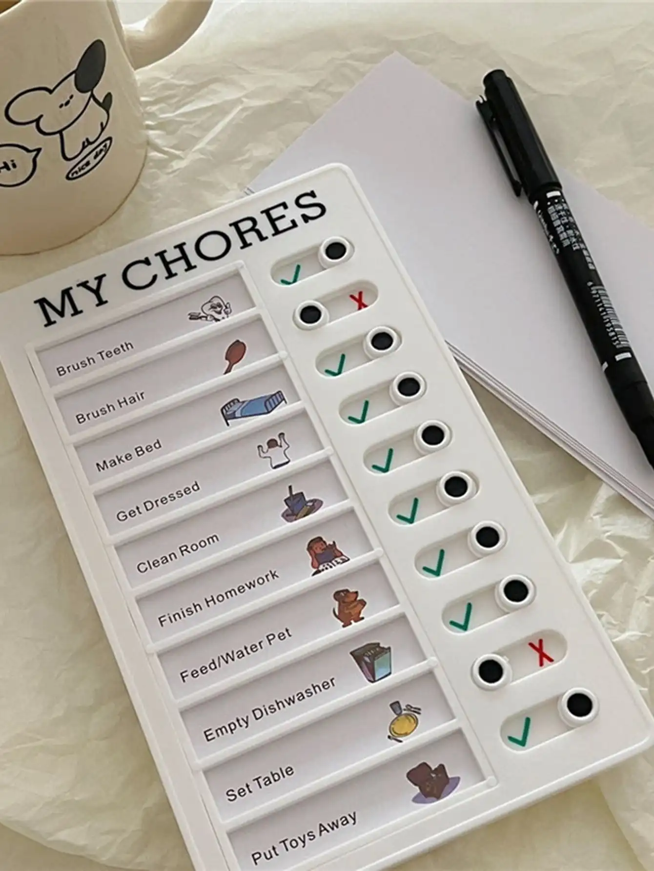 Paper Memo Board Bview Art 10 Blank Sheets of Paper to do List Board for Adults and Children for Planning Reminders
