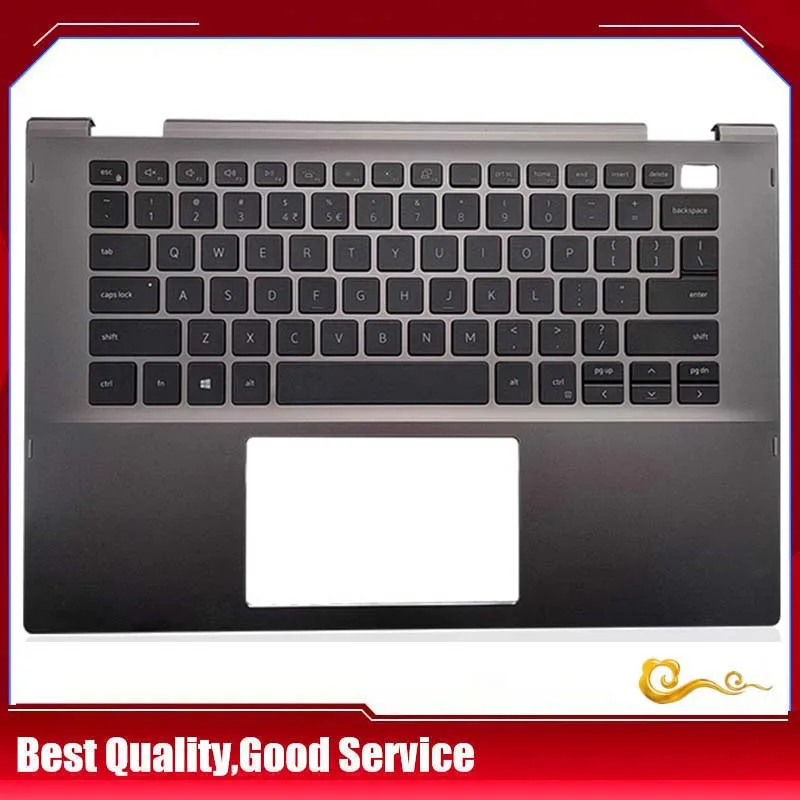 

YUEBEISHENG New/org For 14" Dell Inspiron 14 5400 5406 2-in-1 Palmrest US keyboard upper cover Touchpad Gray