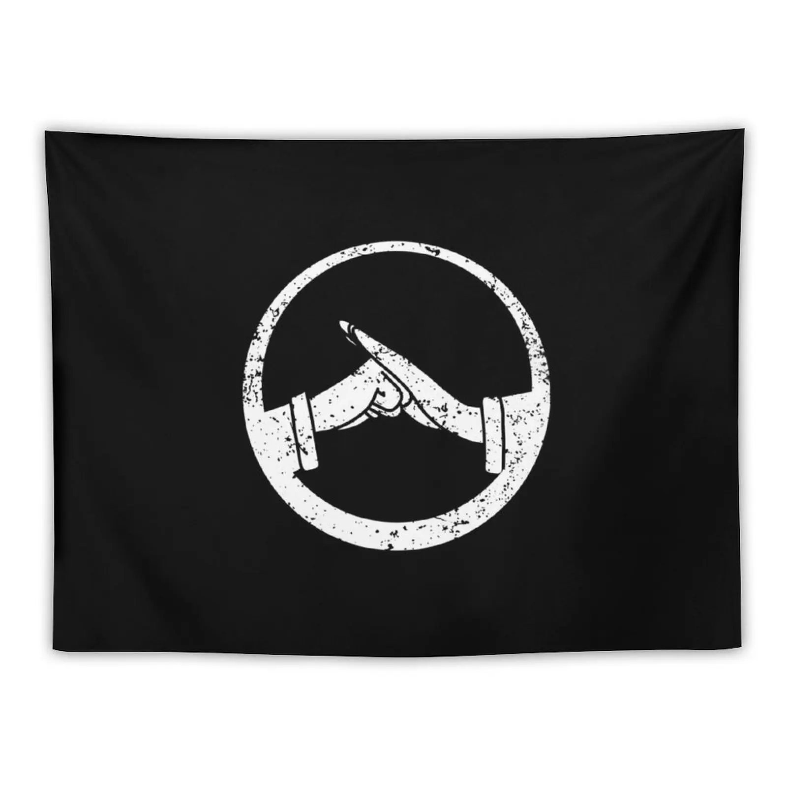 

Kung Fu Salute Circle Tapestry Tapestries House Decor Aesthetic Room Decors