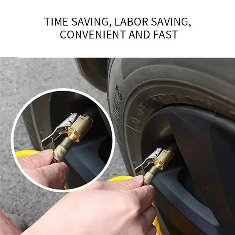 Tire Inflator Valve Connector Car Pump Auto Repair Tool 8mm Air Pump Chuck Clip