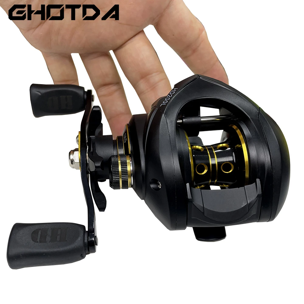 Ghotda Baitcasting Reel 8KG Max Drag 7.2:1Gear Ratio Bait Reel Fishing Coil  for Catfish Bass Carp Fishing