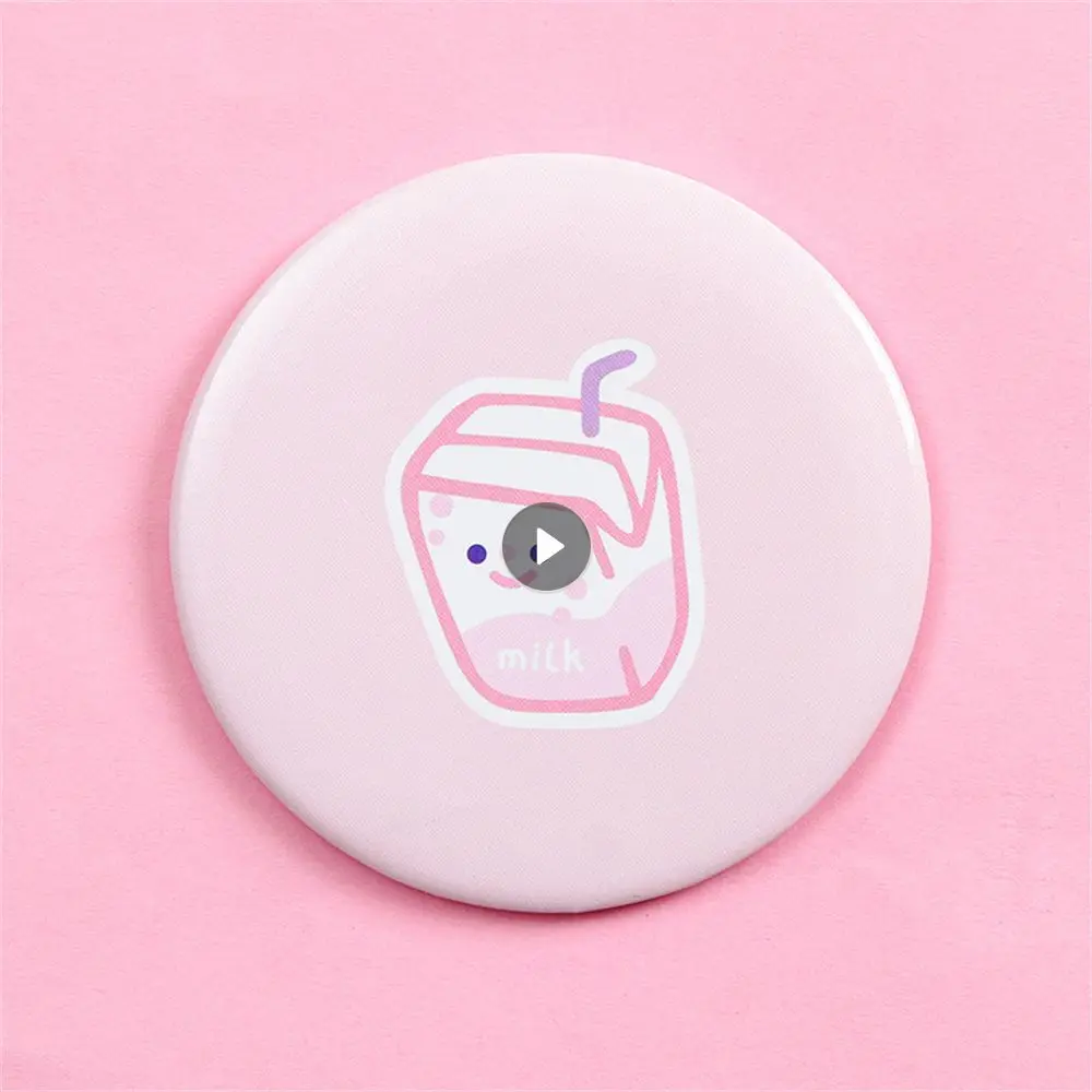 Vanity Mirror Cartoon Mirror Cute Round Mirror Water Proof Flourish Cartoon Small Mirror