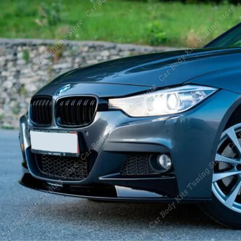 BMW F30 F31 F35 MP 스타일 프론트 범퍼 립 스플리터 스포일러 디퓨저 바디킷, 320i 320d 325i 330i 330d 335i 2012-2019 M-Sport