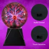 3/8 Inch Sound Control Magic Plasma Ball Lamp LED Night Light Atmosphere Touch Glass Plasma Light Christmas Party Decor Lighting 4