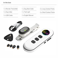 Small Dog Training Collar Remote Control 400M, Electric Dog Shock Collar Rechargeable Pet Trainer Bark Control for 5-50lbs Dogs 6