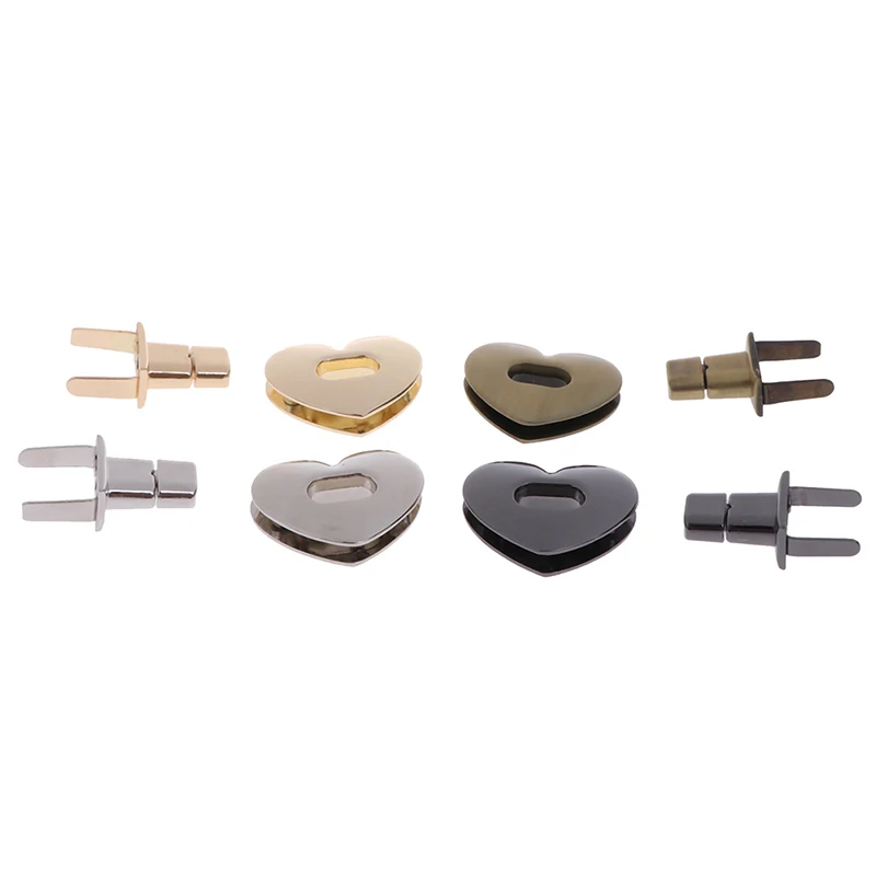 

Heart Buckle Metal Hardware DIY Handbag Twist Lock Twist Lock Decorative Handbag Bag Love Lock Leather Bag Twist Lock