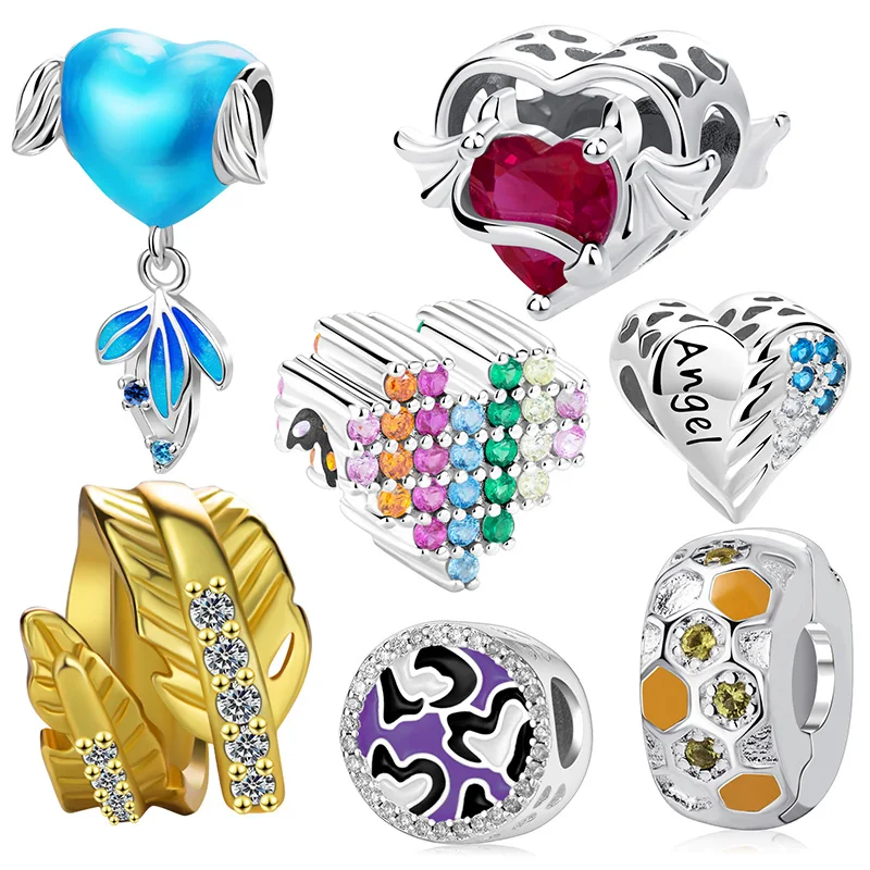 

S925 Silver Original Simple Love Pendant and Love Beads Can Be Paired Anyhow