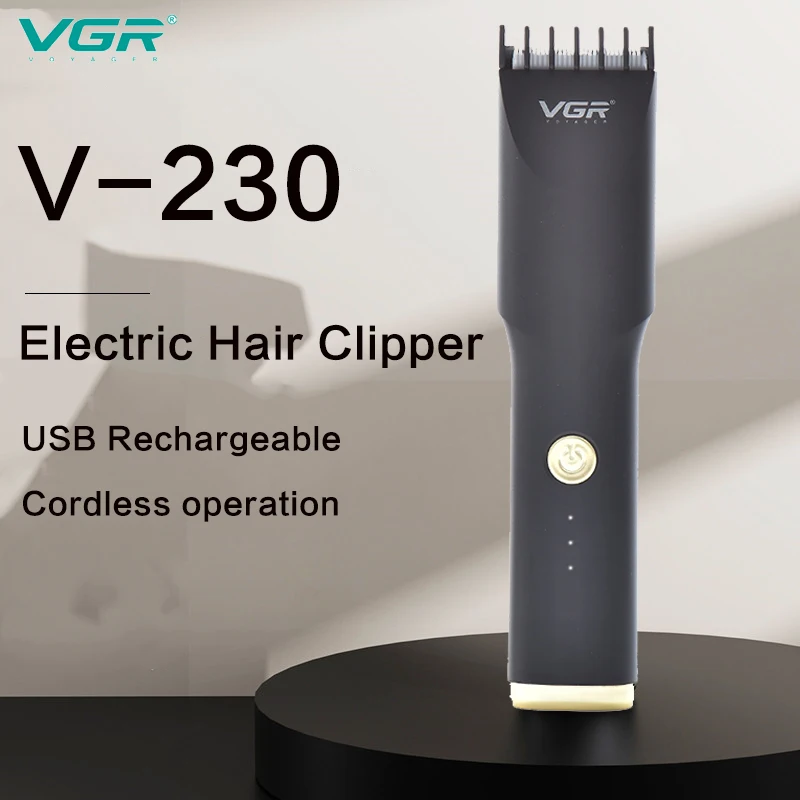 

VGR V-230 Electric Hair Clipper Rechargeable Hair Trimmer For Men Shaver Hair Cutting Machine Barber Accessorie Cut Machin Beard