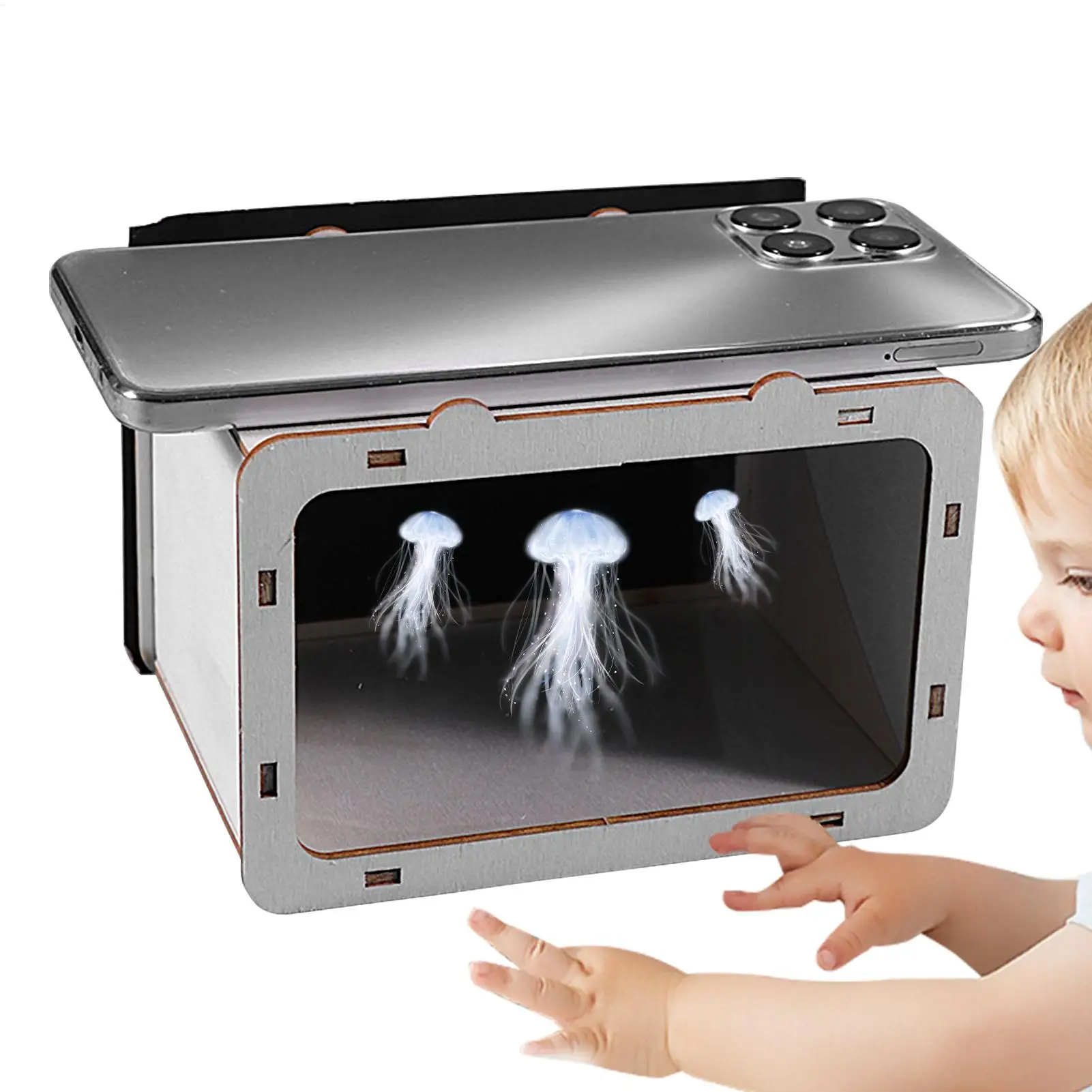 3D Hologram Projector DIY Holographic Display for Mobile Phone Home Cinema Advertising Display Exhibition Science Education