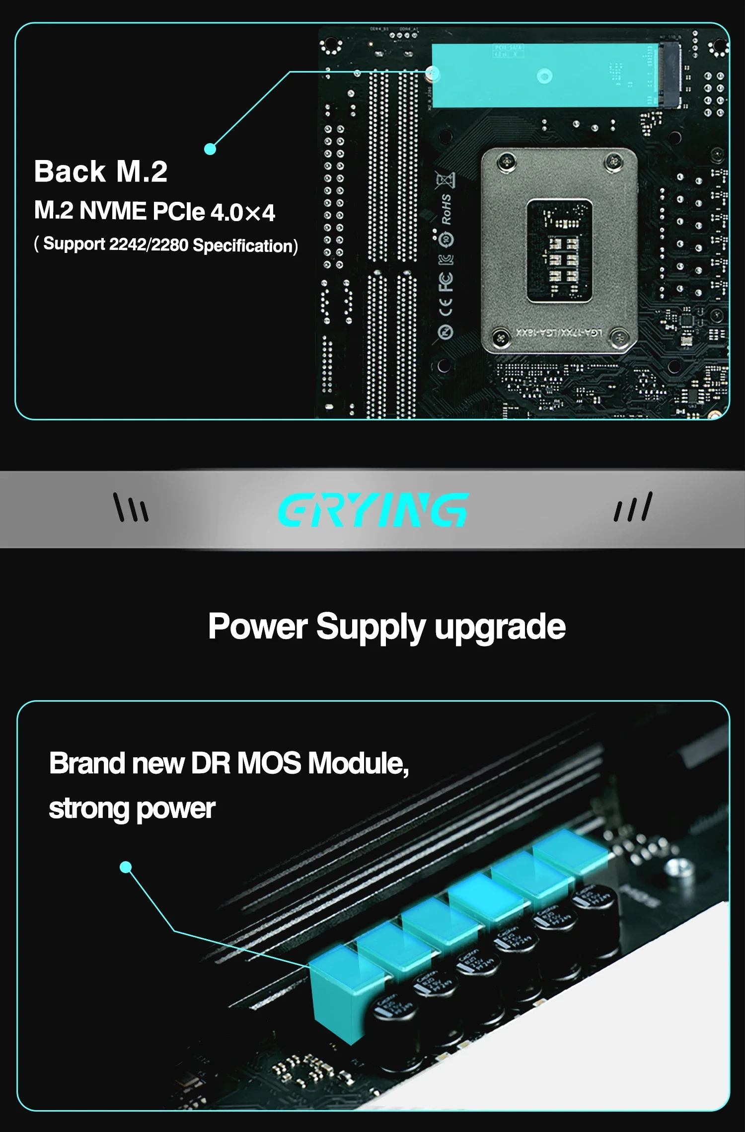 Настольная материнская плата ERYING M-ITX DIY со встроенным ...