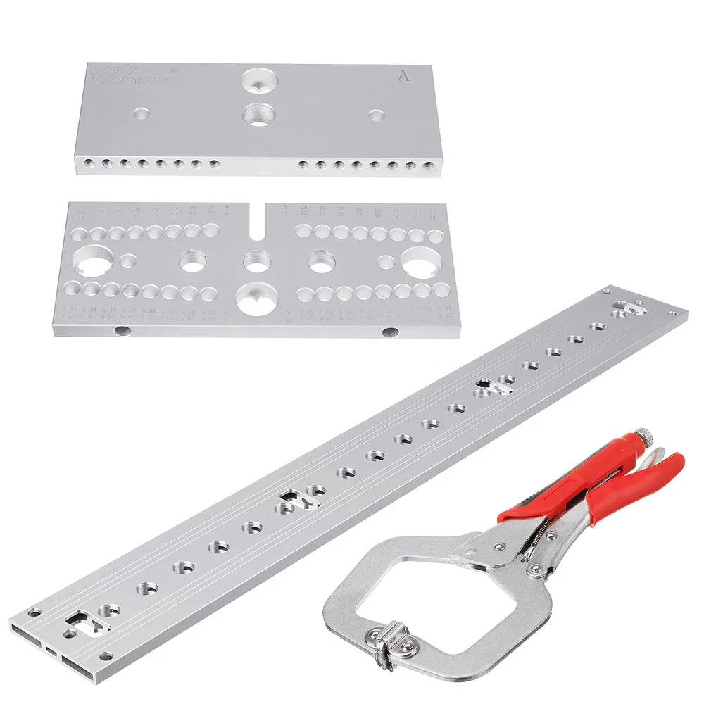 Aluminum Woodworking Hole Puncher Drill Guide for DIY Projects