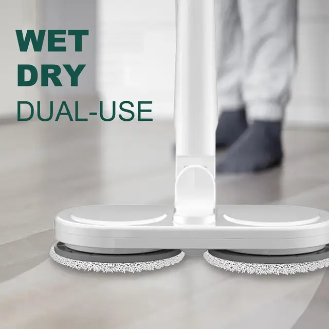 Wireless Electric Spin Mop Cleaner Automatic 2 in 1 Wet & Dry Home Cleaner Car Glass Ceiling Door Windows floor scrubber machine 2