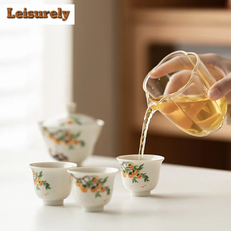 Lucky Strike Good Fortune Tea Set Complete Set Aesthetic Tea Ceremony Set Teapot And Tea Cup Set Teaset Equipment Collection