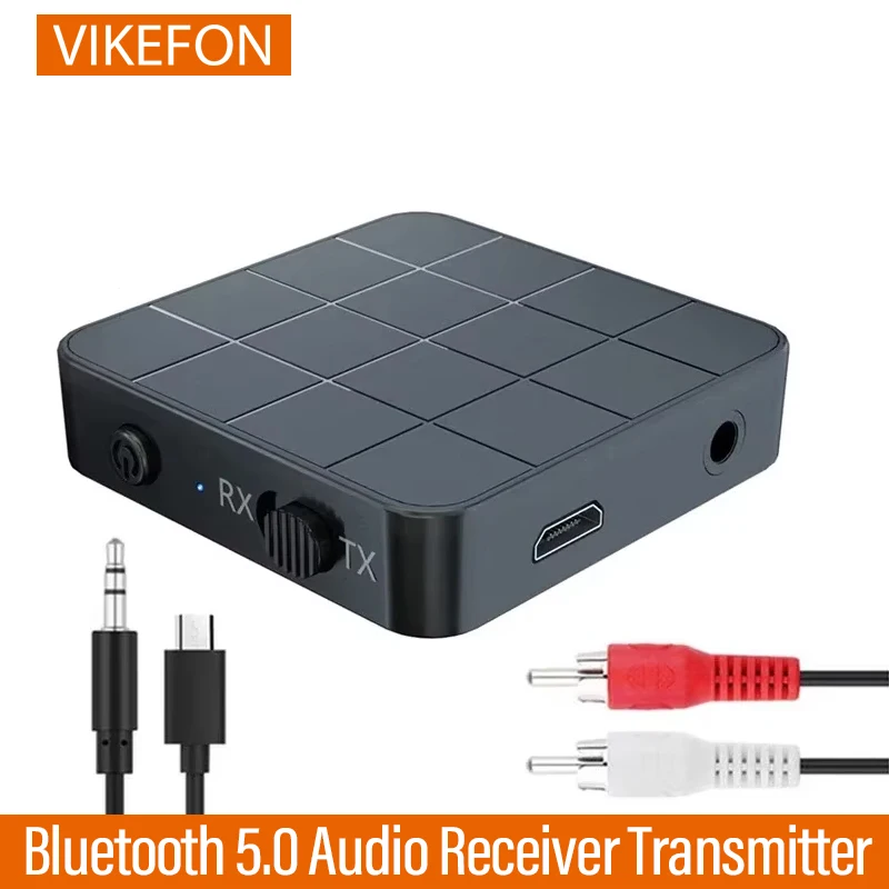 Bluetooth 5.0 Audio Receiver Transmitter 2 IN 1 RCA 3.5MM AUX Jack USB Dongle Stereo Wireless Adapters For Car TV PC Headphone bluetooth transceiver adapter bluetooth aux adaptor bluetooth audio receiver bluetooth adapter audio adapter