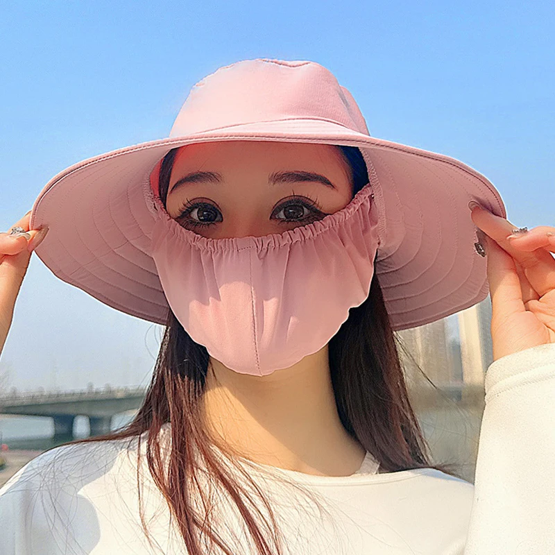 Sun Visor With Large Brim To Cover Face Sun Protection Breathable Hat