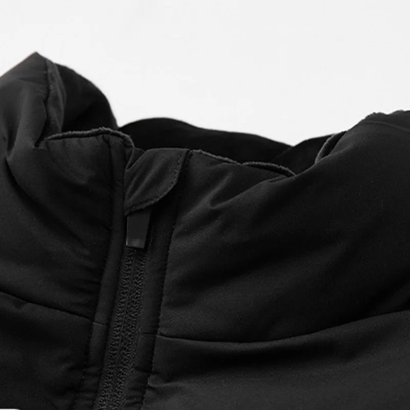 2023 Autumn Winter Men's Down Cotton Coat Vest Thickened Warm New Casual Versatile Fashion Black Dark Blue Light Grey Dark Green