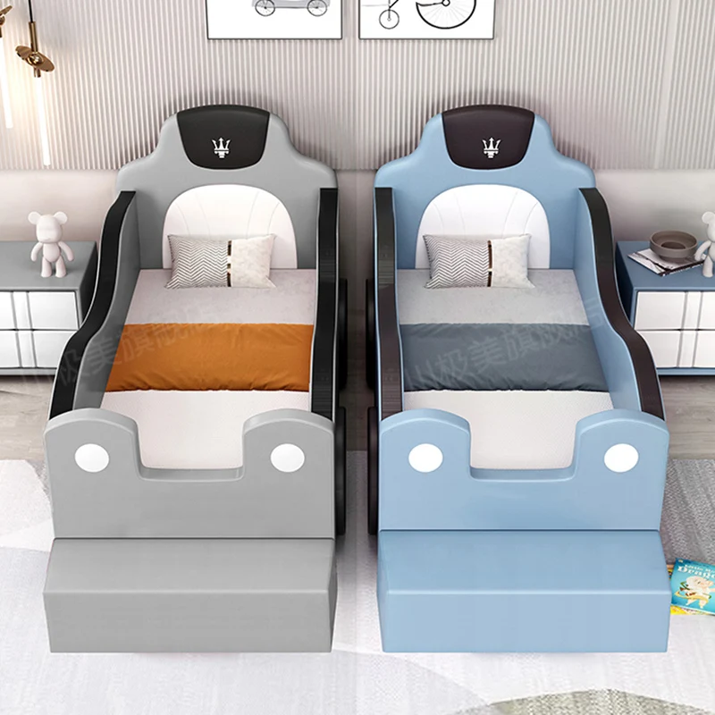 Cute Unique Modern Childrens Bed House Luxury Pretty Comferter Loft Kids Bed Baby Villa Camas De Dormitorio Bedroom Furniture 2