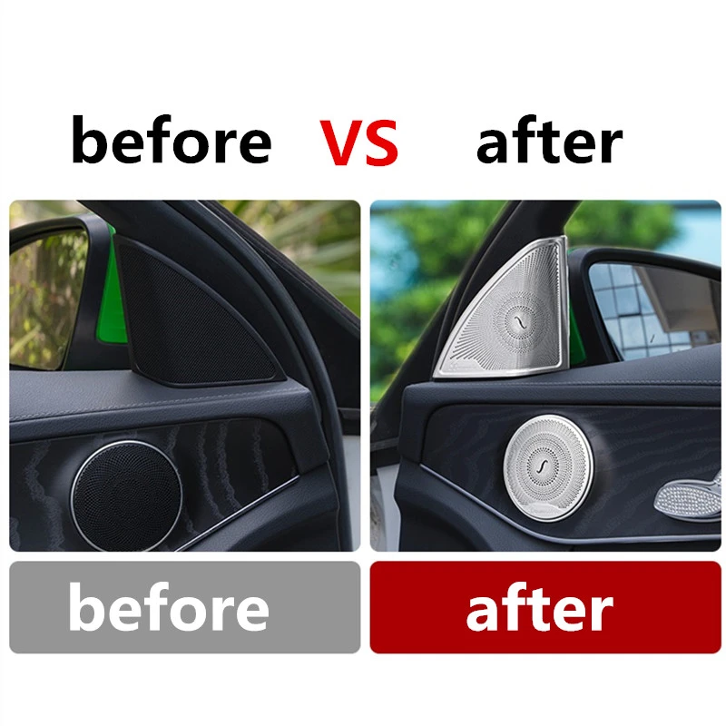 Lautsprecher Abdeckung Für Mercedes E/C/GLC Klasse - Edelstahl Zierleisten Innenraum