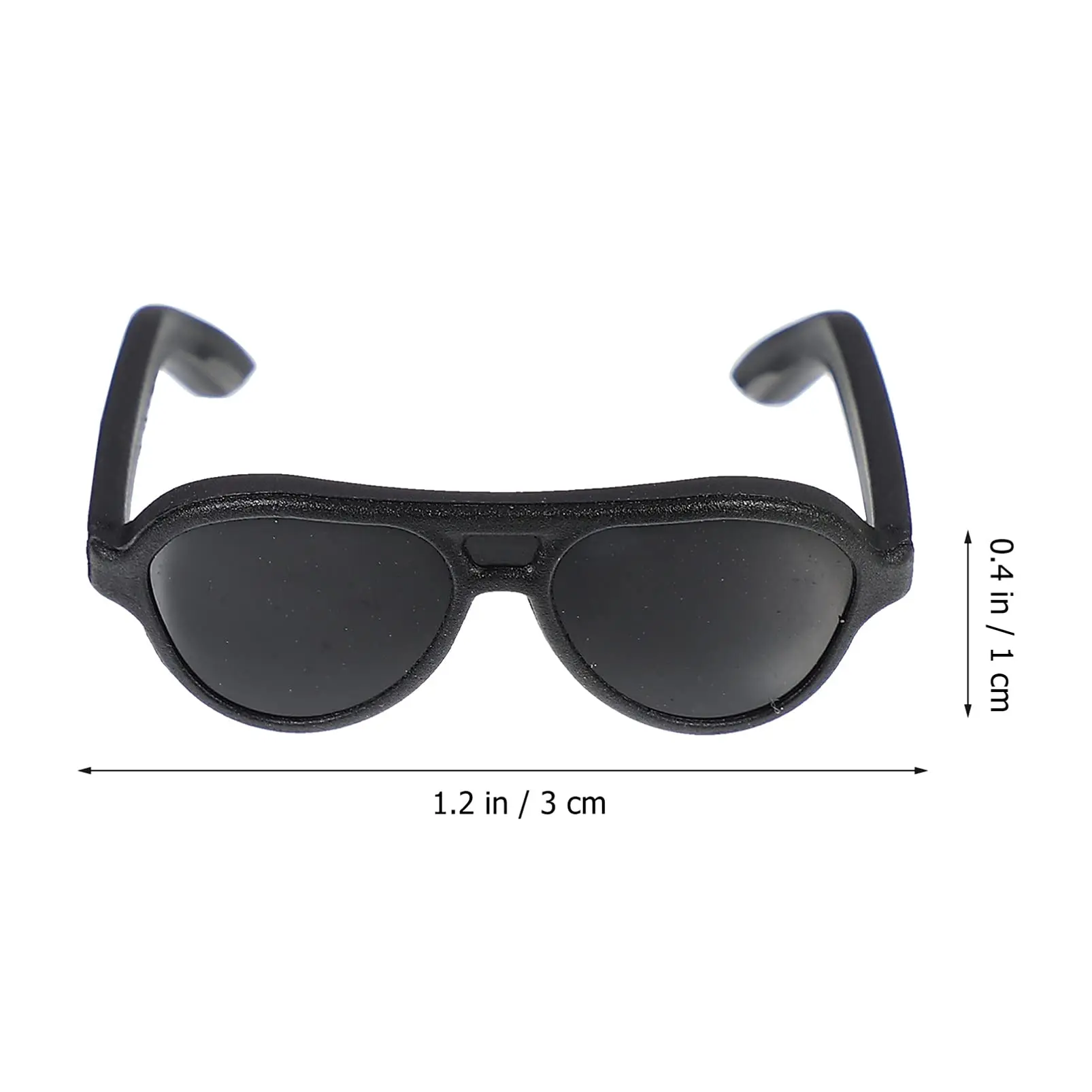100pcs Doll Sunglasses, Miniature Sunglasses Mini Doll Costume Rubber Duck Accessories for Dollhouse Crafts 2