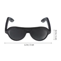 100pcs Doll Sunglasses, Miniature Sunglasses Mini Doll Costume Rubber Duck Accessories for Dollhouse Crafts 2