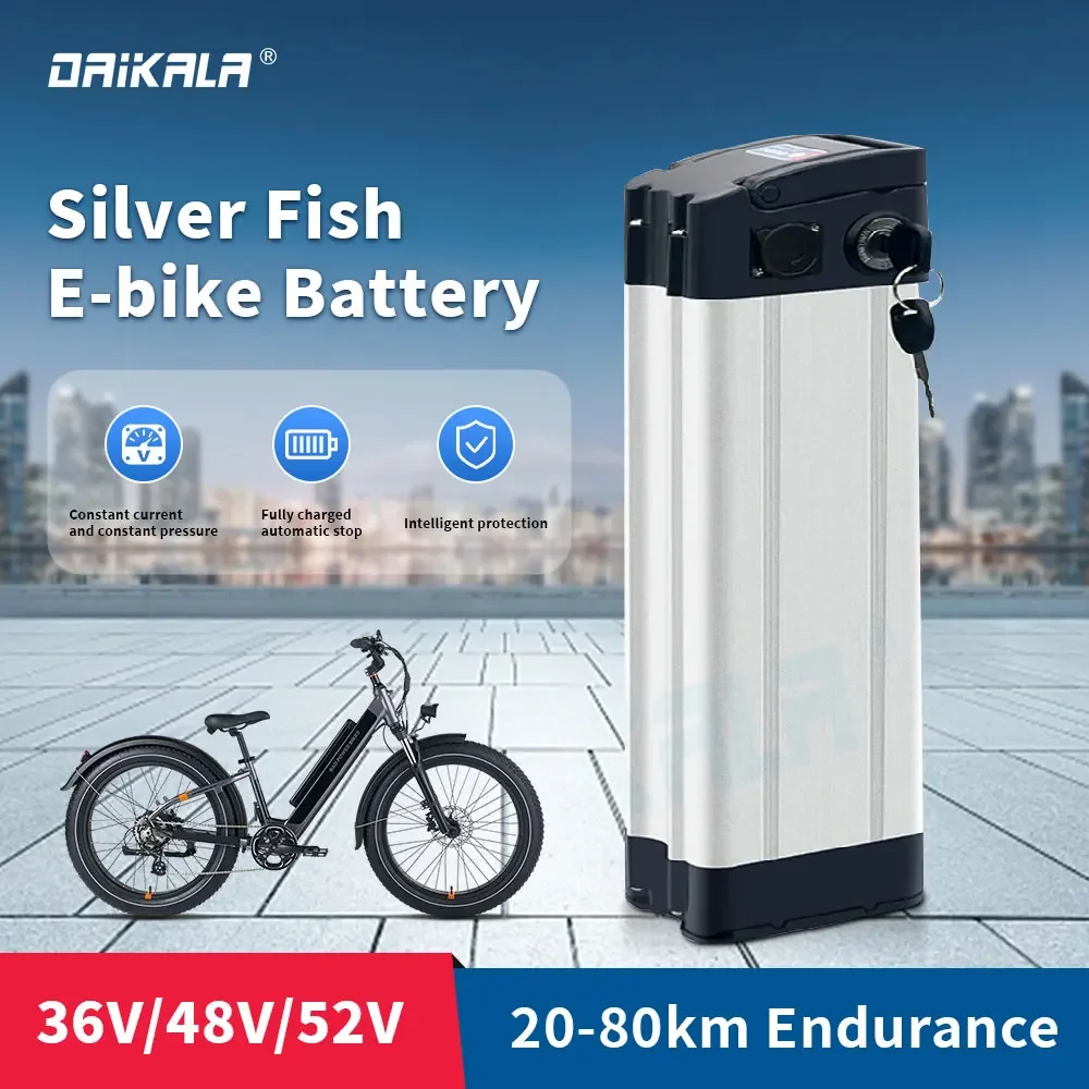 

Silverfish Ebike Battery 36V 48V 52V 15Ah 20Ah E-Bike 18650 Batteries Pack For Electric Bicycle Bafang Tongsheng Motor Kit