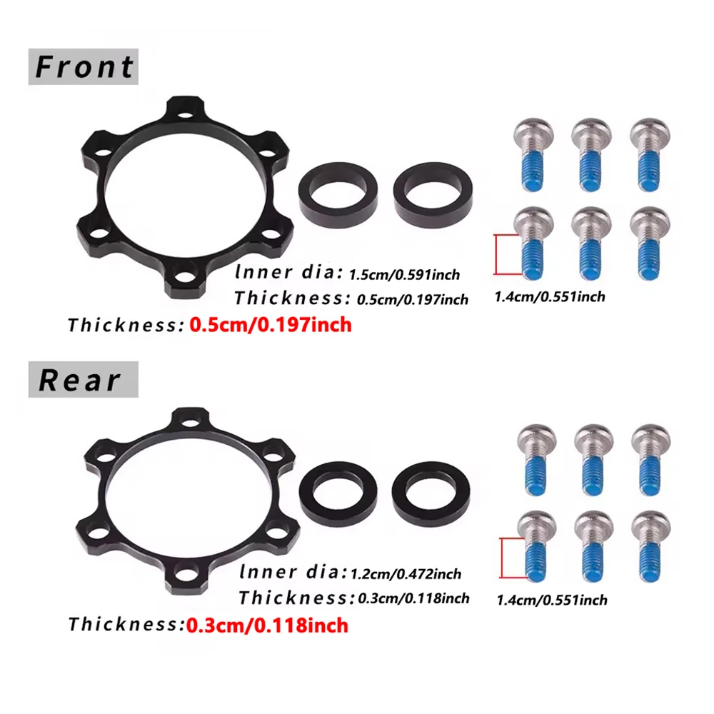 ZTTO MTB Naben-Boost-Adapter 100x15 auf 110x15 142x12 auf 148x12 110 148 Naben-Distanzscheibe 6-Loch Standard-Steckachse 15mm 12mm – Detail 1
