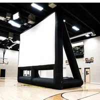 30FT Inflatable Blow up Outdoor Projection Theater Cinema Movie Screen for Family Home Backyard Party