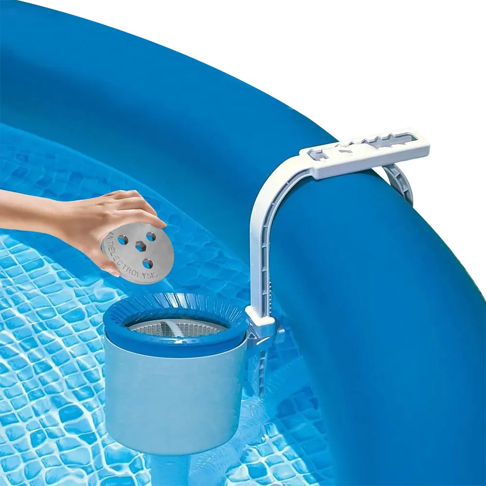 Salt System Pool Skimmer Basket Zinc Anode Weight Pool Skimmer Basket Weight Zinc Anode Plate Keep Your Skimmer Basket in Place
